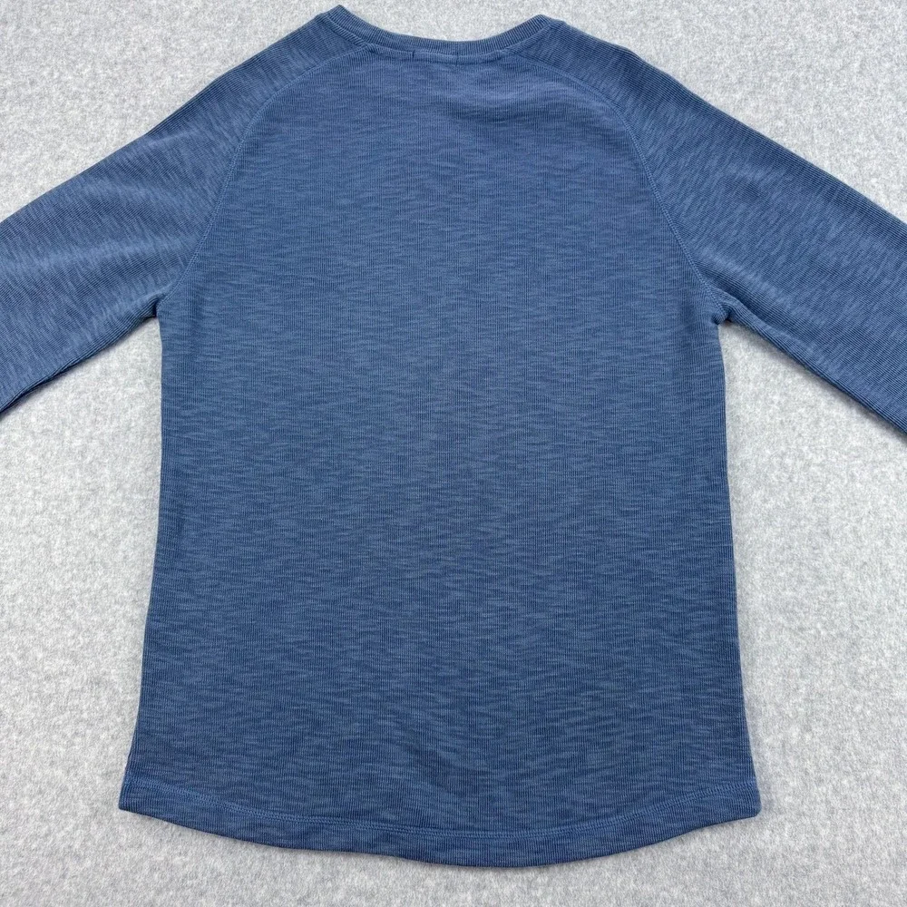 Banana Republic Sweater Mens Small Blue Double Knit Crew Pullover Preppy NEW $60